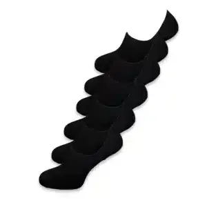 Invisible Socken 6 Paar schwarz